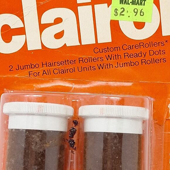 VINTAGE CLAIROL Custom CareSetter Velvet Flocked Replacement Rollers/Jumbo. NEW - Picture 5 of 8
